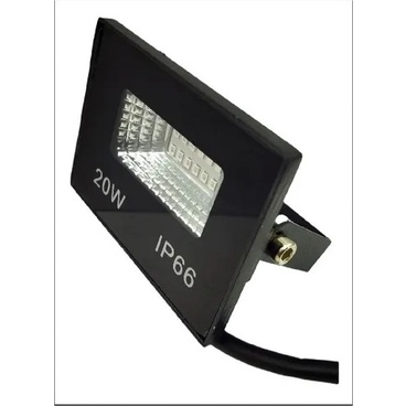 Refletor Led Holofote 20w Bivolt A Prova D'água Branco Frio