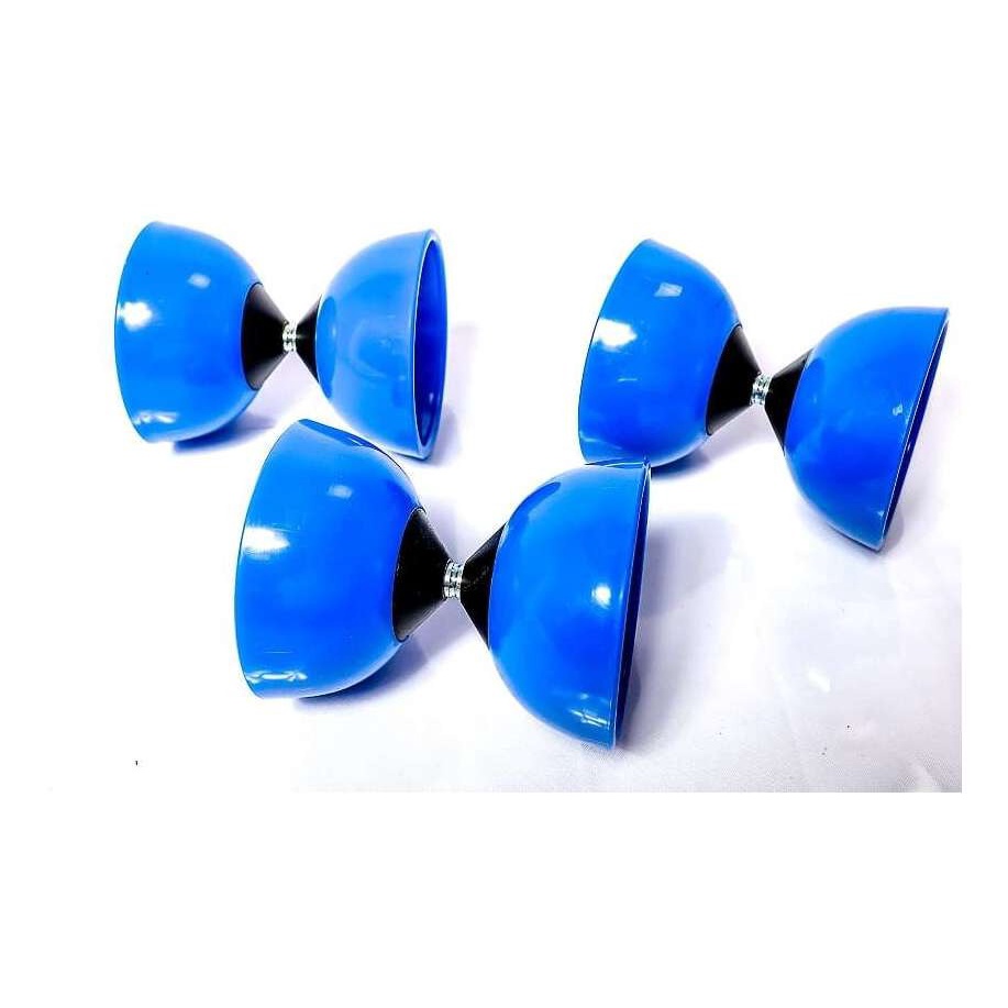 Diabolo Profissional Azul Com Baqueta De Plástico Circo E Malabares Yoyo