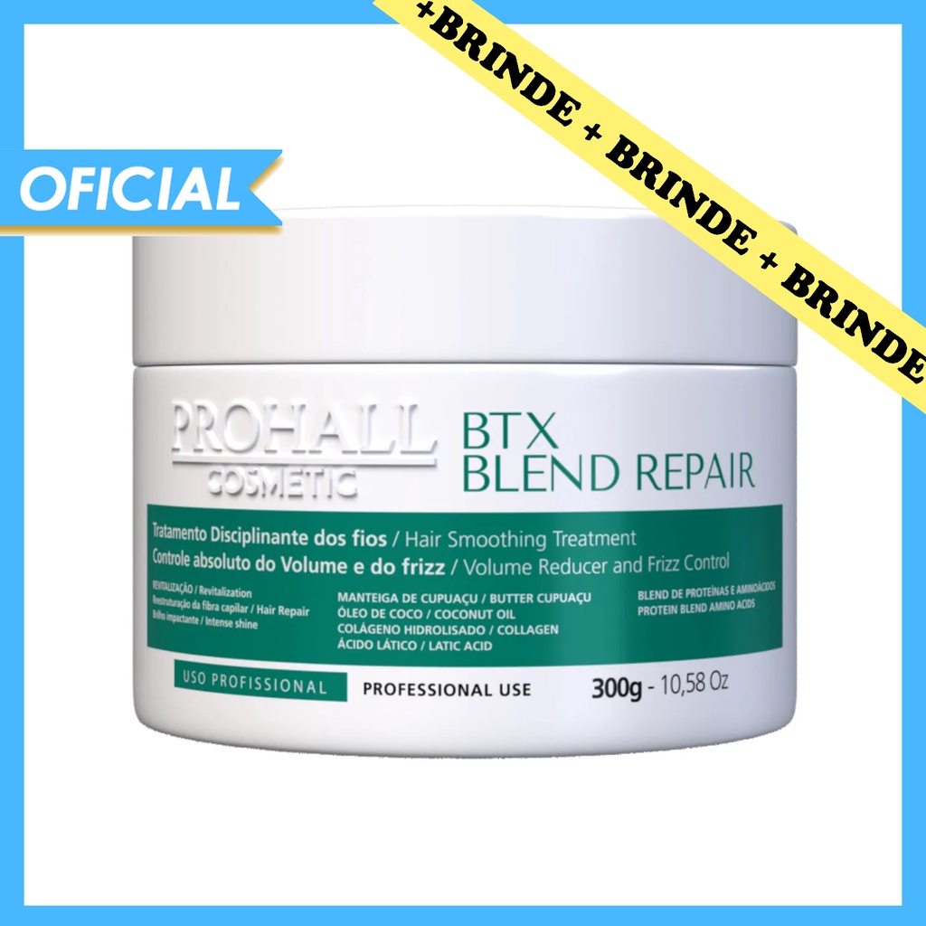 Blend Repair Prohall Botox Capilar Orgânico Sem Formol 300g Shopee Brasil