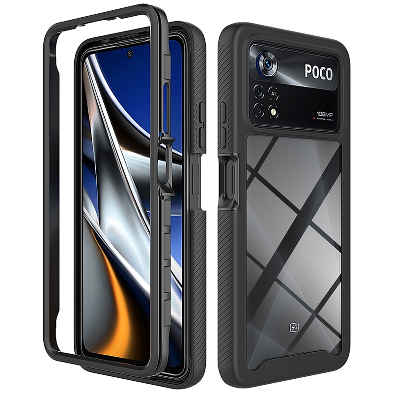 SORAKA Cover per Xiaomi POCO X4 Pro 5G con supporto ad anello