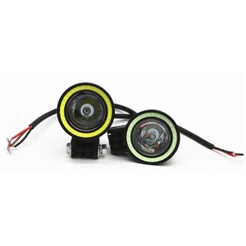Farol Milha Moto Carro Quadríciclo Universal 1000 Lumens Angel Eyes 12v / 24v