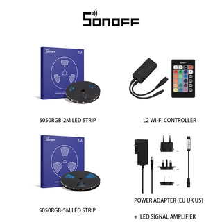 SONOFF Adaptador De Energia LED 5050RGB Com 3 Tipos UK/Eua/Ue/Amplificador De Sinal , Acessórios Para Controlador Wi-Fi