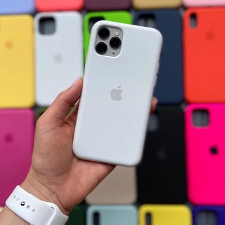 Capinha Capa iphone 11/ iphone 11pro/ capa silicone 11 promax Aveludada aberta embaixo com logo pronta entrega