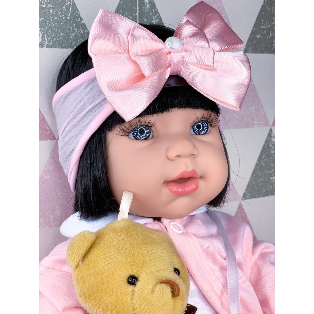 BEBÊ REBORN QUASE REAL MEGA REALISTA VITÓRIA TODA EM SILICONE - Maternidade  Mundo Baby Reborn