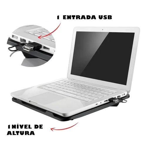 Base Cooler Vertical Para Notebook Preto | Shopee Brasil