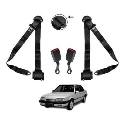 Kit Cinto Segurança Banco Dianteiro Retrátil Monza Tubarão