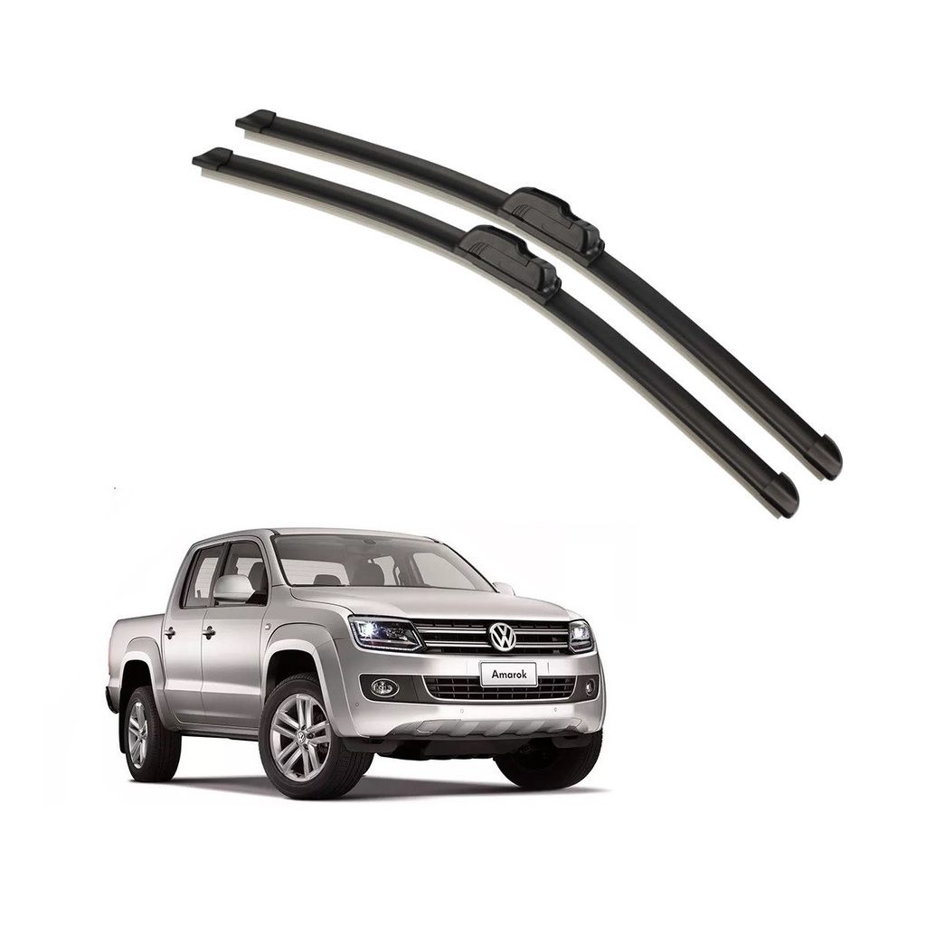 Kit palhetas parabrisa Amarok 2010 a 2013 dianteira Volkswagen palheta modelo original limpador de chuva vidro