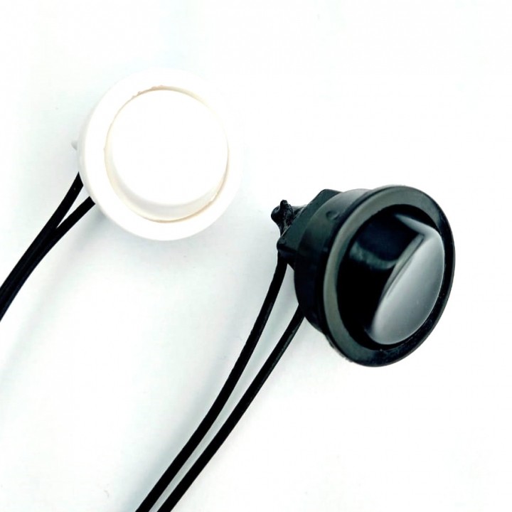 20 Interruptor Simples Redondo Bolinha De Embutir Móveis