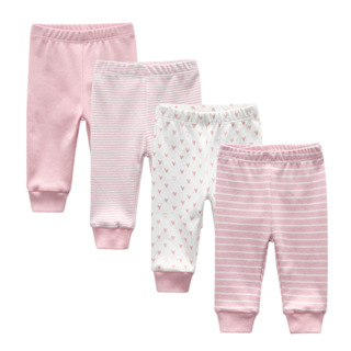 Newbron Calça Casual Infantil 100% Algodão Calças De Bebê Menino Menina em Oferta na Shopee