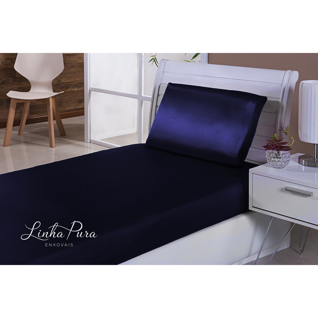 Jogo De Lençol Cetim Solteiro 2 Peças em Oferta na Shopee