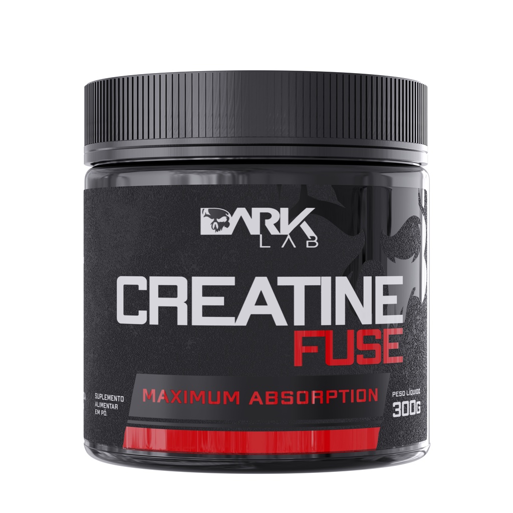 Creatina Monohidratada 300g e 150g Creatine Fuse Dark Lab - Suplemento em Pó