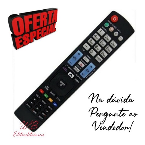 Controle Remoto TV LED LG Smart TV - 8039