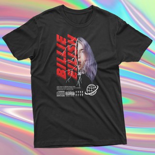 Camiseta Básica Unissex Algodão Billie Eilish Lightning Pop Music Tumblr