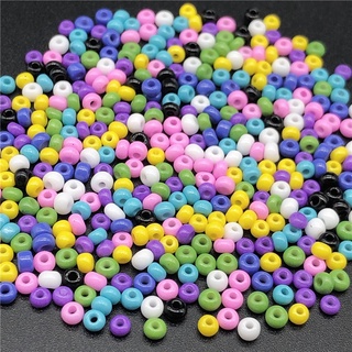 3MM 400 Pçs Contas De Vidro Pequenas Semente De Cor Lisa
