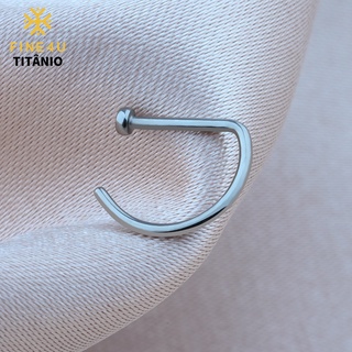 Piercing Argola D-RING Titânio / Septril, Rook, Conch, Nariz