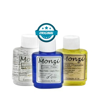 Limpa Pratas Monzi Original 35ml - Liquido para limpar pratas, folheado ou joias em Oferta na Shopee
