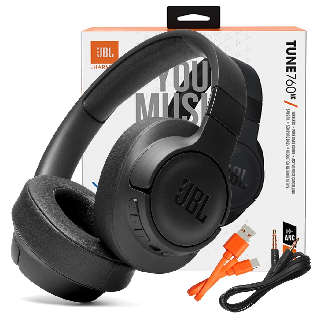 JBL TUNE 760NC Fones De Ouvido Bluetooth 5.0 Sem Fio Com Cancelamento De Ruído Ativo