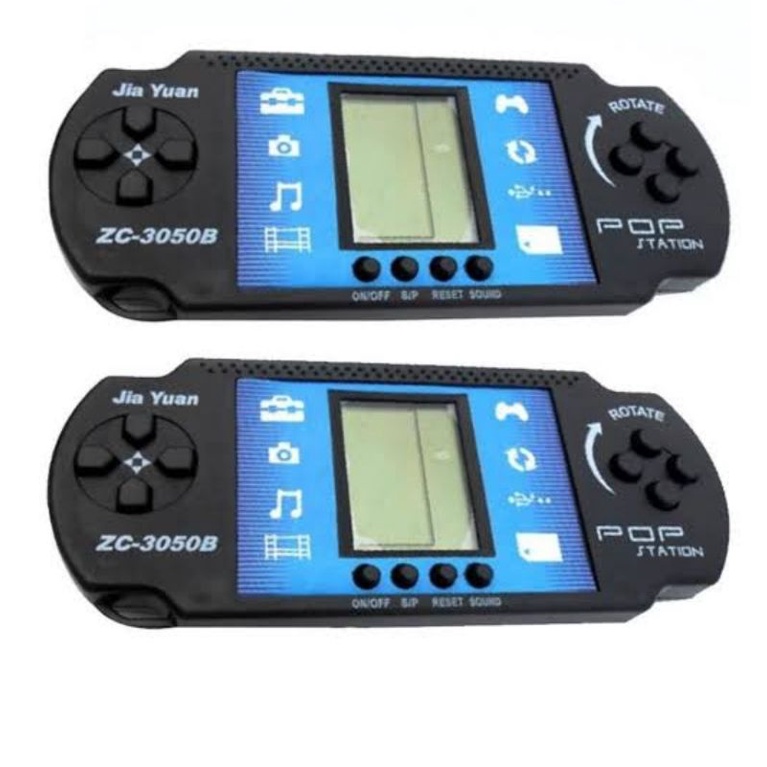 Pop Station Mini Game Portátil Retrô De Mão Puzzle E Brick Brain Training 9999 Jogos Eletrônicos