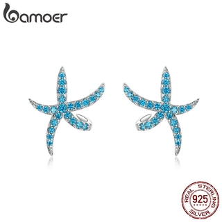 Bamoer Brincos Stud Femininos De Prata Esterlina 925 E Design Coreano / Bijuteria Bse136