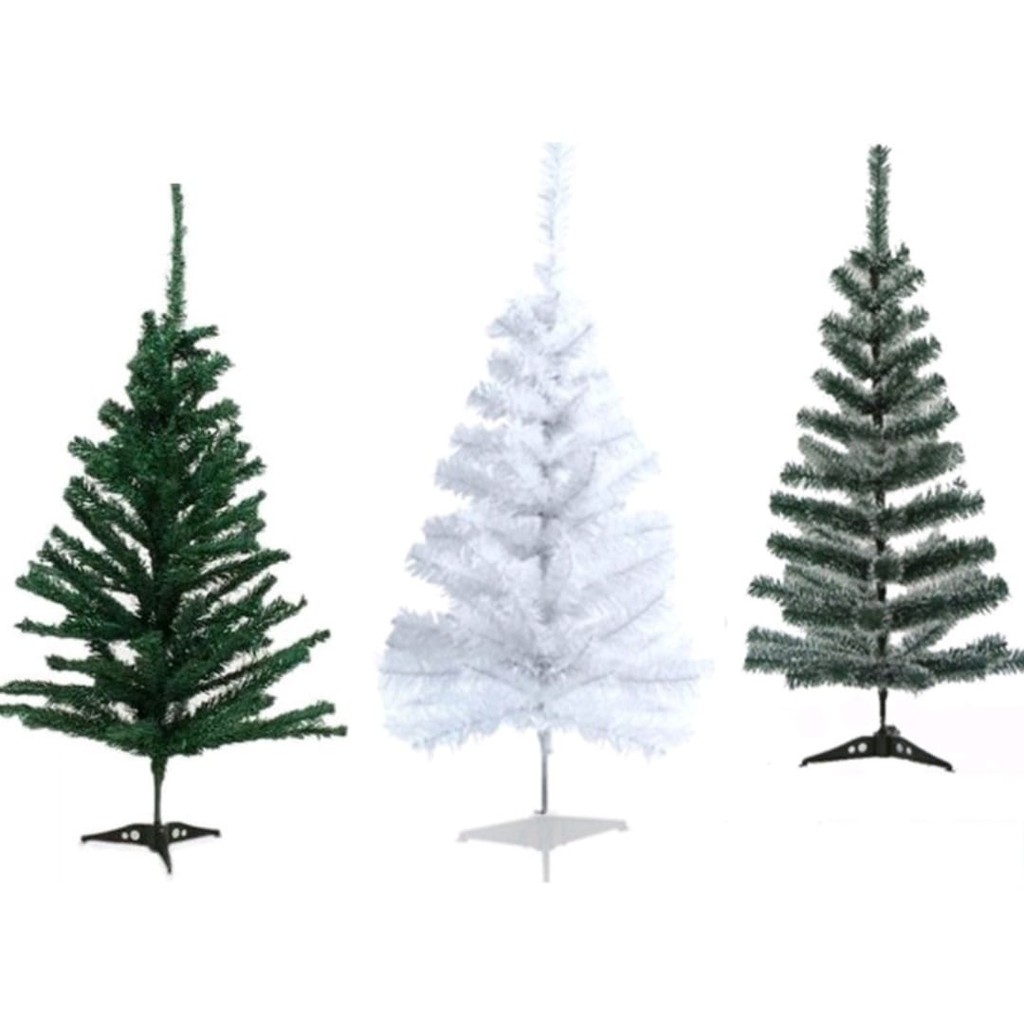ARVORE DE NATAL SIMPLES DE MESA VERDE BRANCA OU NEVADA VARIOS TAMANHOS 60CM  90CM | Shopee Brasil