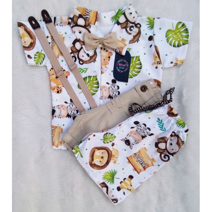 Safári Aquarela Conjunto Temático Luxo 2 em 1 em Oferta na Shopee