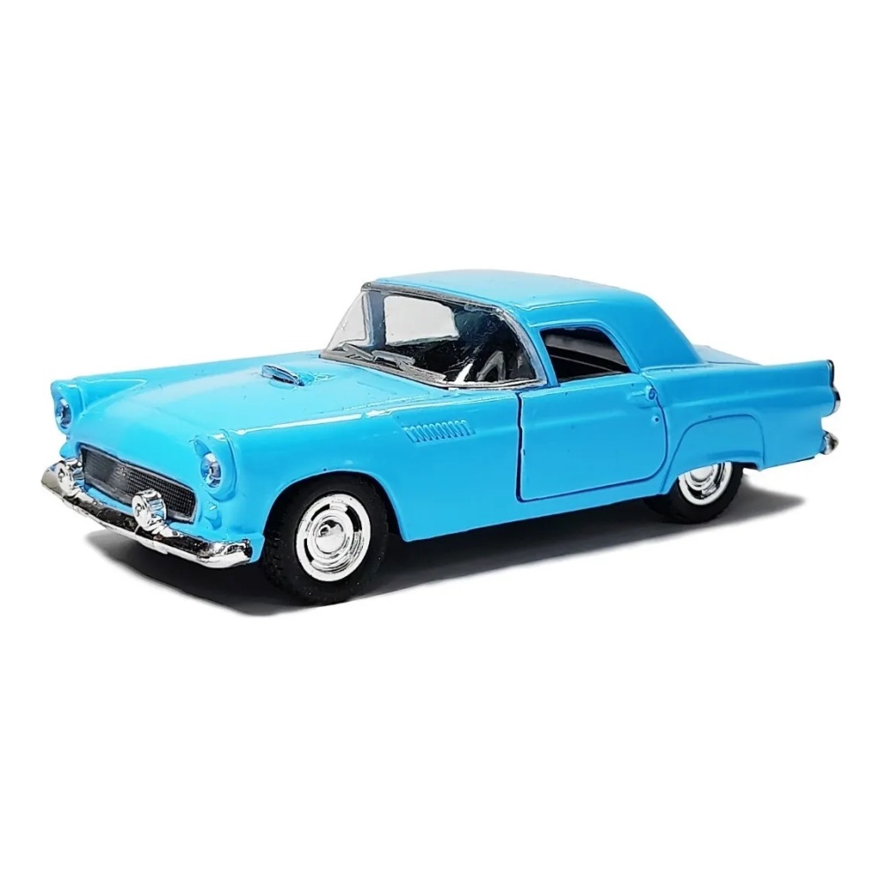 Miniatura Metal Ford Thunderbird Azul 1955 KT5319D