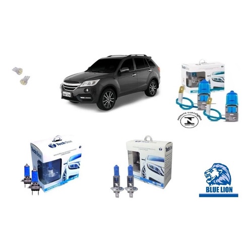 Lifan X60 2013/17 Kit Lâmpadas Super Branca 8500k Tech One