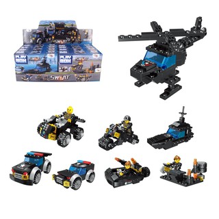 Blocos De Montar Play Box Swat Wellkids promoçao