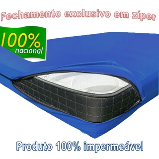 Capa Protetora Para Colchão Impermeável Hospitalar Queen e King + 2 fronhas