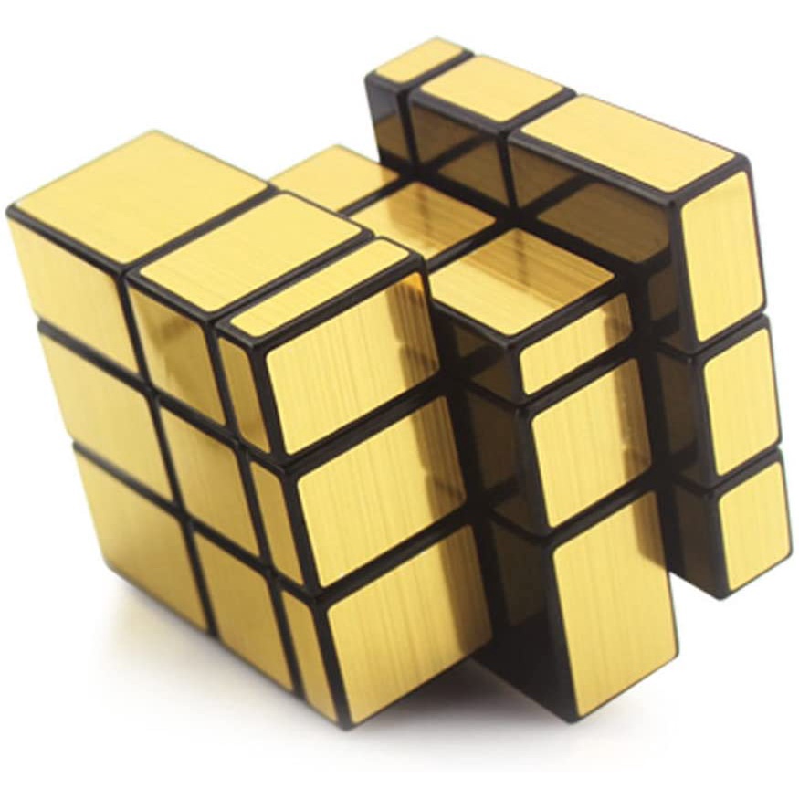 Cubo Mágico moyu 3x3 Gold Silver Espelho Quebra Cabeça Brinquedo Criança Presente