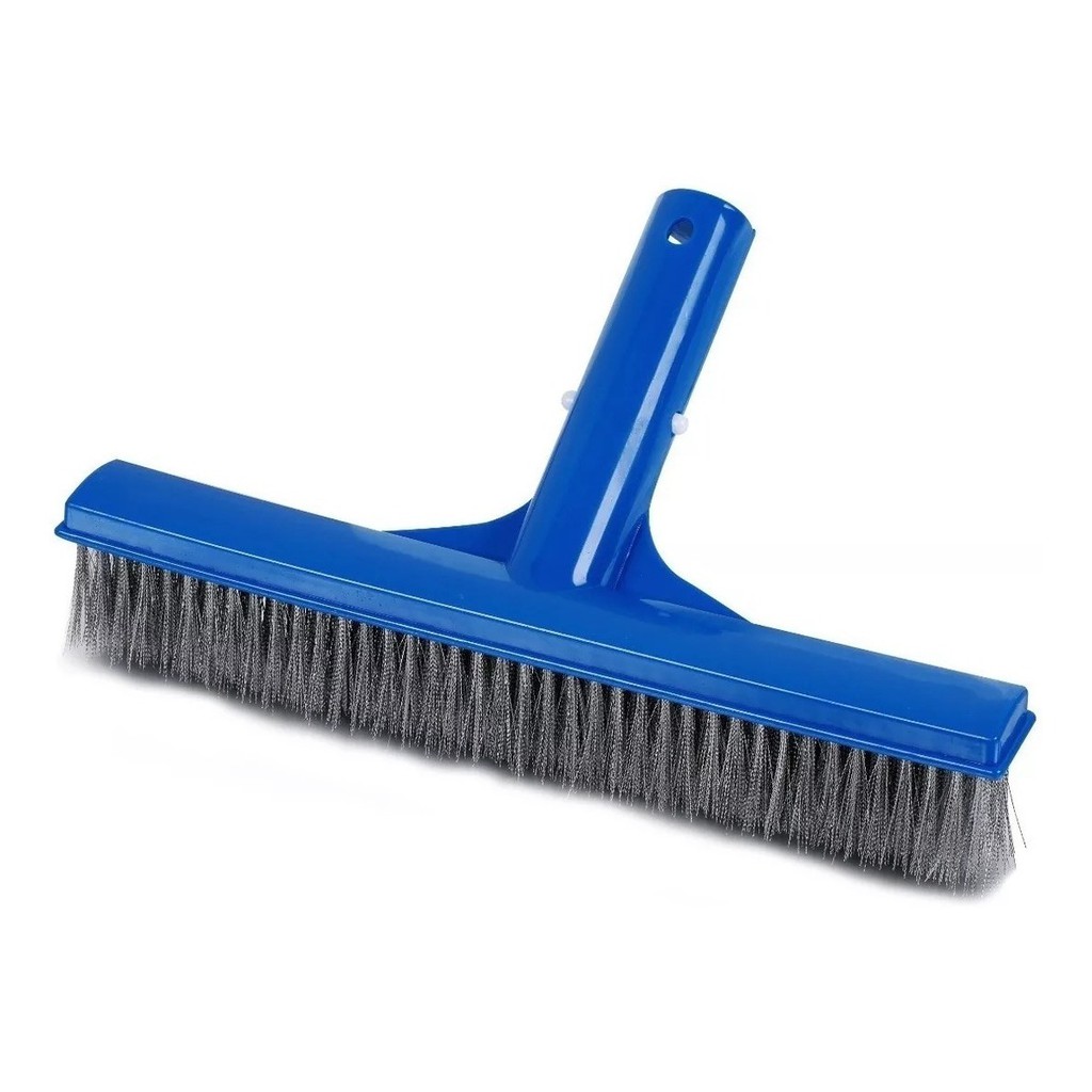 Escova Limpeza De Piscina Com Cerdas Em Aço Inox 25 Cm