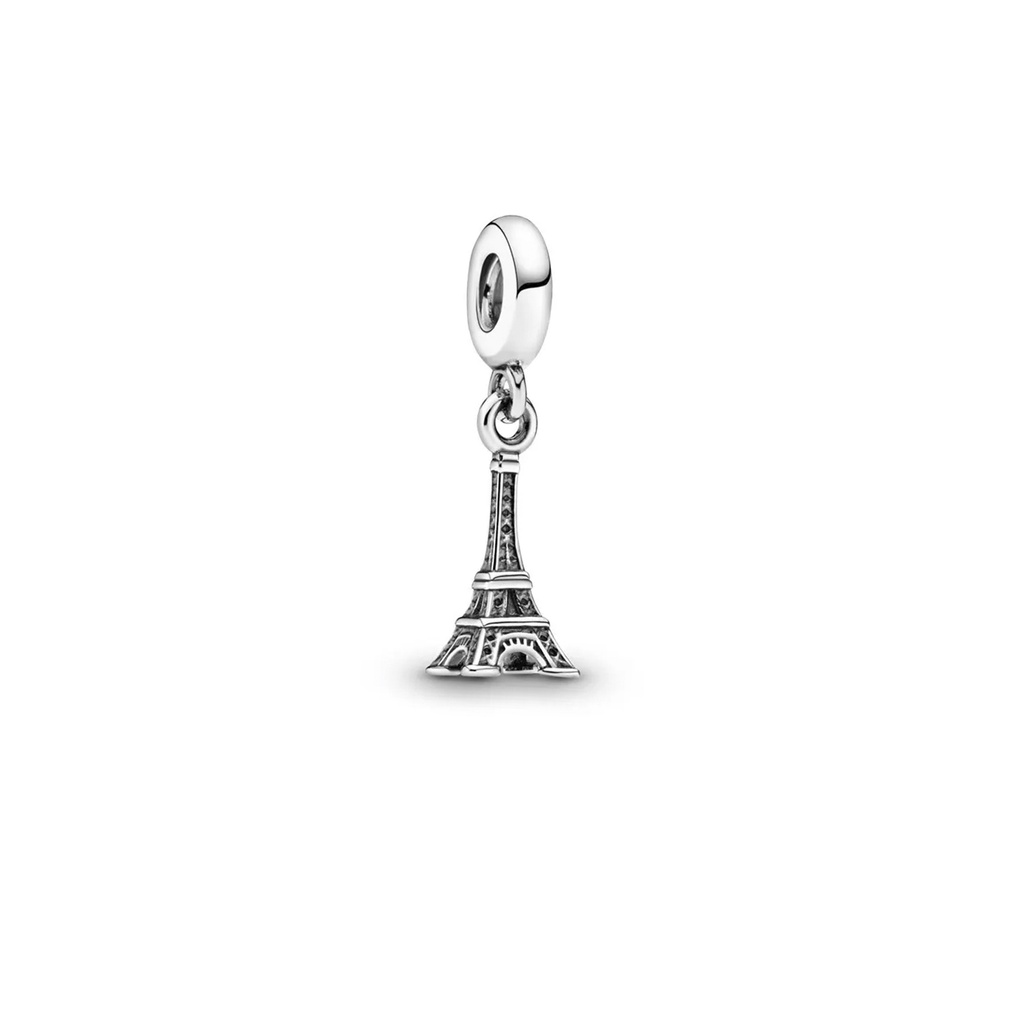 Berloque Torre Eiffel Prata 925 Pulseira Vida