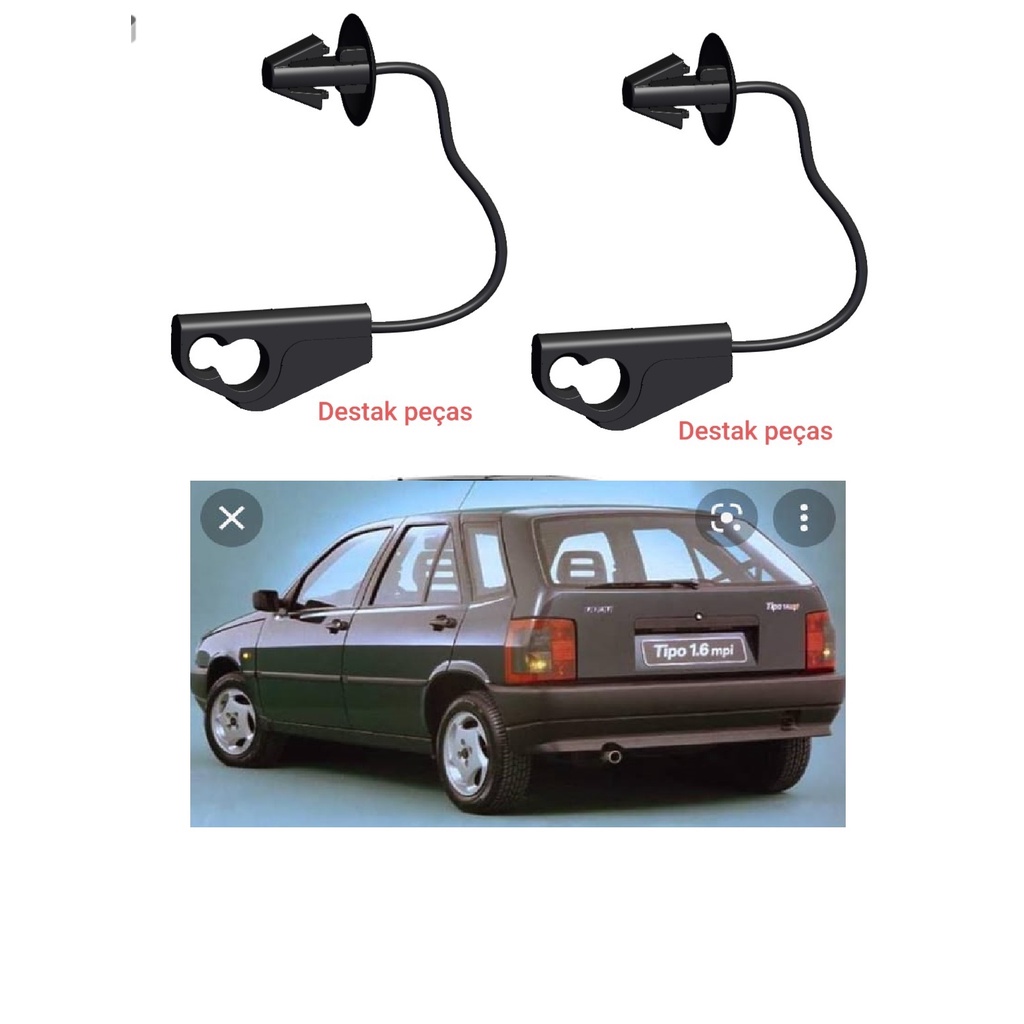 Par Corda Tirante Tampão Porta Mala Fiat Tipo Palio Argo Uno Novo