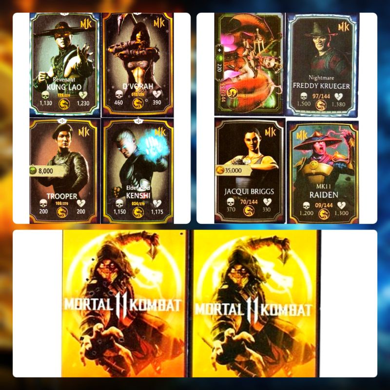 Card Game MORTAL KOMBAT Trading Cards Shopee Brasil