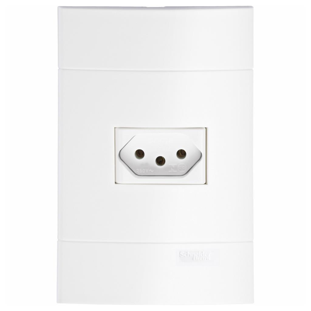 Conjunto 1 Tomada 2P+T Horizontal 20A 250V 4x2 Branco Lunare em Oferta na Shopee