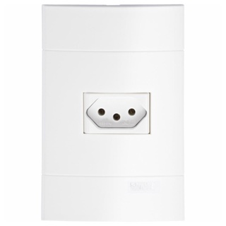 Conjunto 1 Tomada 2P+T Horizontal 20A 250V 4x2 Branco Lunare em Oferta na Shopee