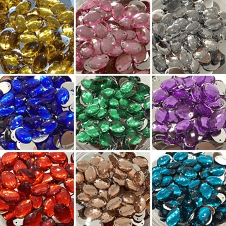 Chaton Com Furo Oval 13x18mm Para Costura 50 Unidades