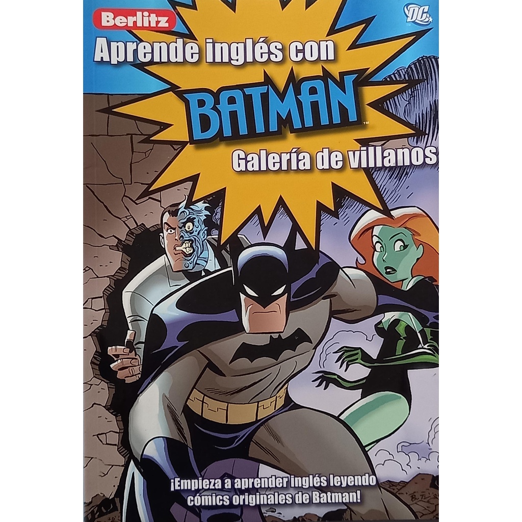 Livro Aprende Inglés com Batman Galería de Vilanos Importado Berlitz