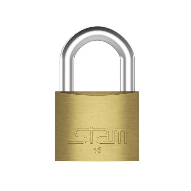 Cadeado Latão Com Chave 45mm - Stam em Oferta na Shopee