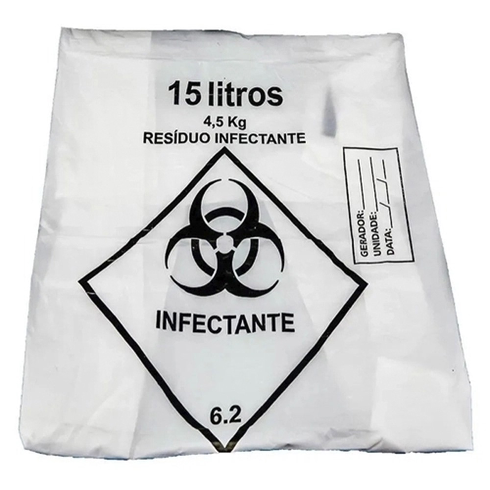 Saco Lixo Hospitalar Infectante 15l C 100 Rava Shopee Brasil