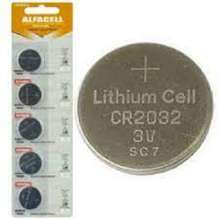 2 Bateria Moeda Cr2032 Cartela Com 2 Peças lithium ALFACELL