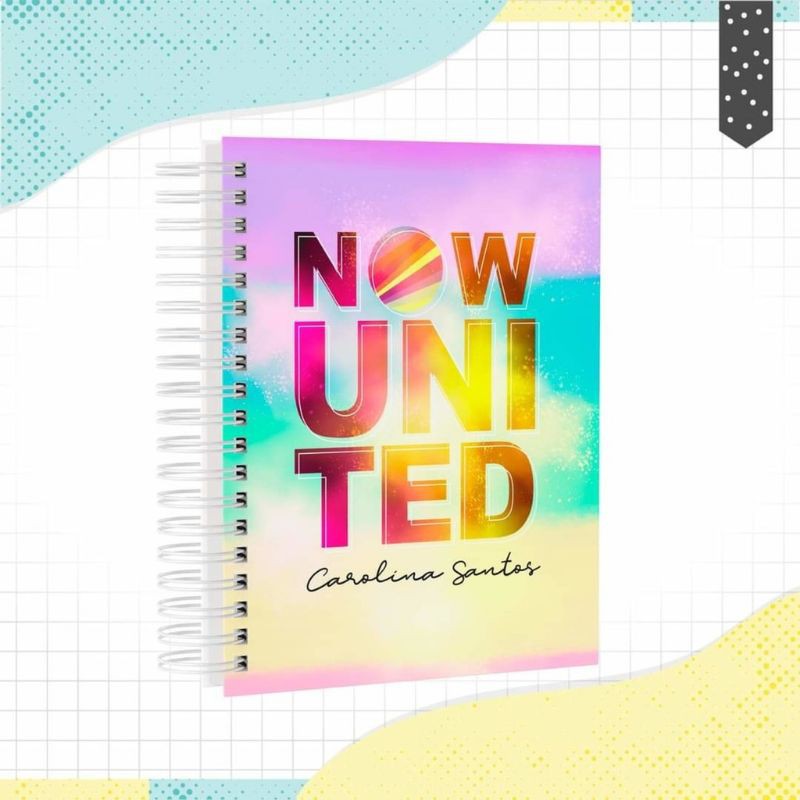 Caderno Now United Personalizado com Nome - volta às aulas