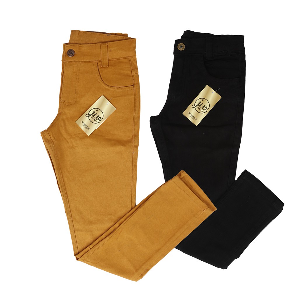 Calças jeans masculina infantil sarja 2 ao 16
