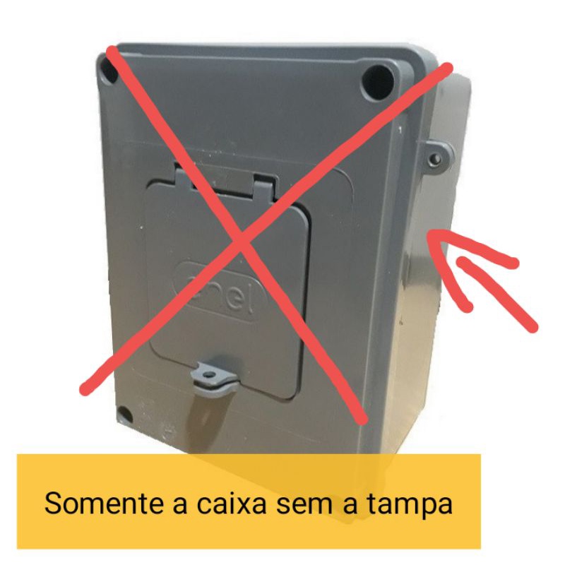 Caixa De Disjuntor sem tampa ENEL  BI TRI - TAF Padrão Concessionaria de energia CDJ3