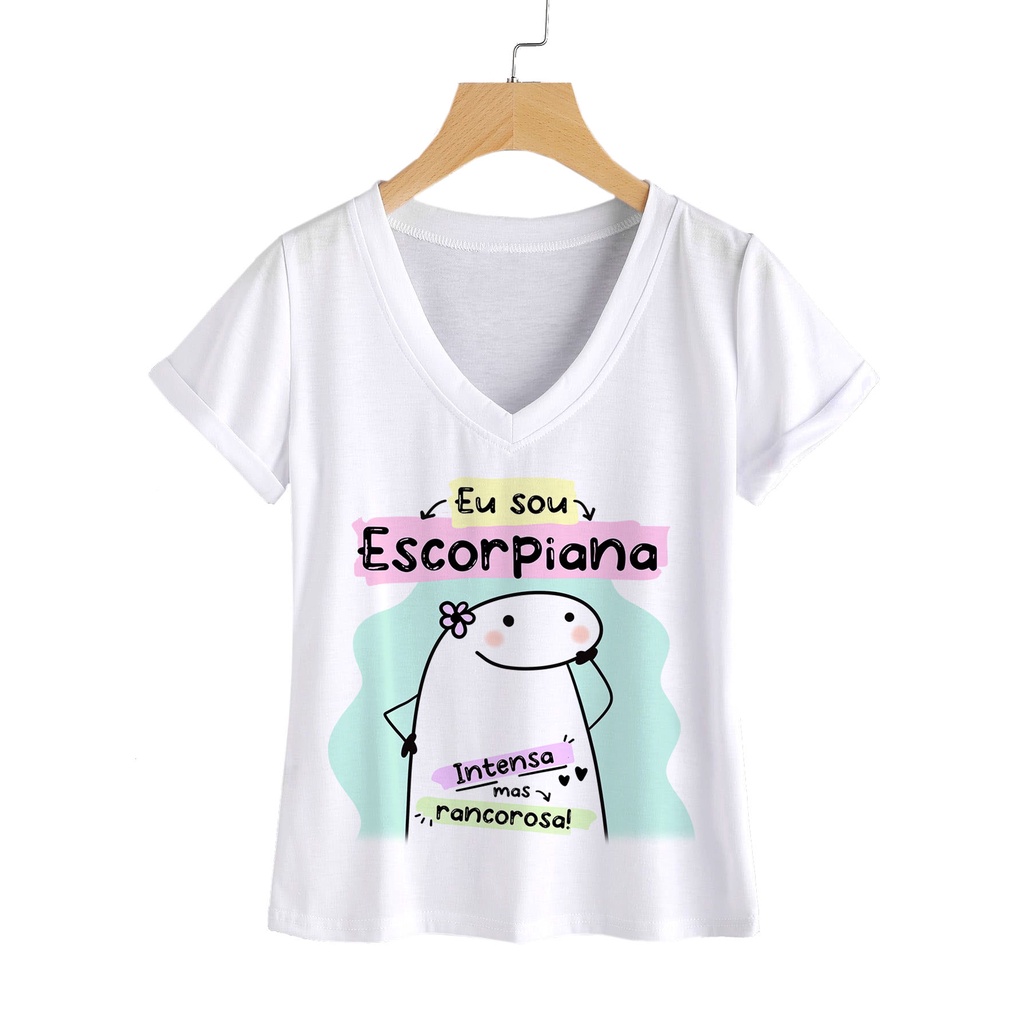 Imagem Camiseta Feminina Eu sou Escorpiana Flork Signo Escorpião