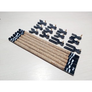 Kit Poleiro de cortiça com pontas de resina para coleiro em Oferta na Shopee