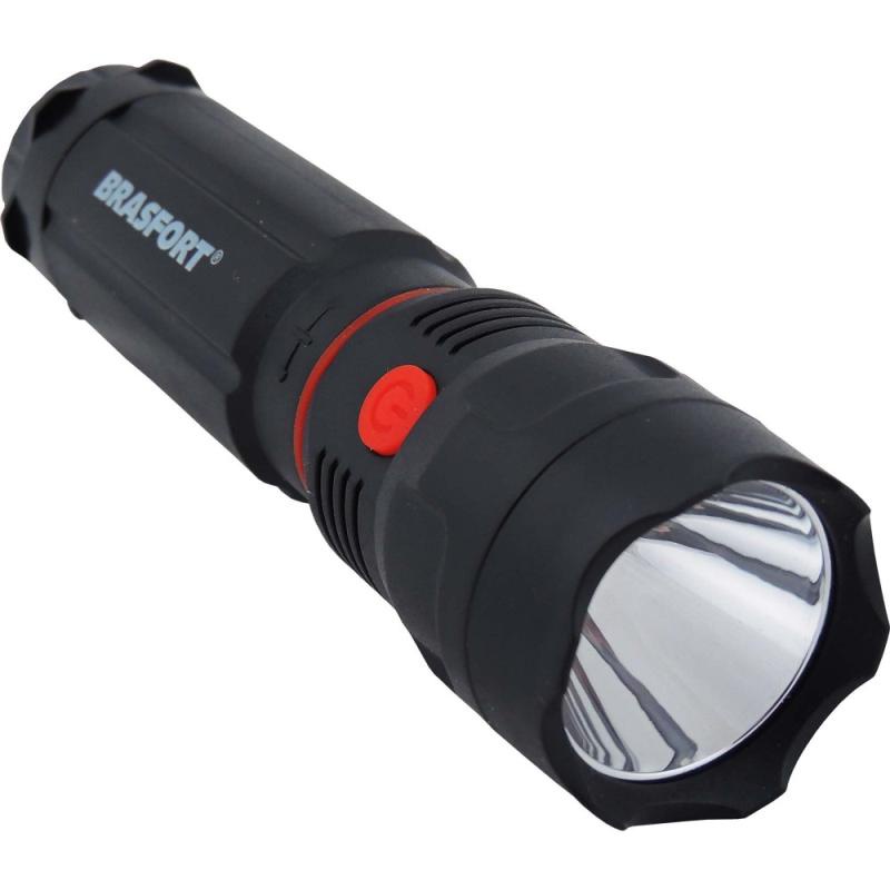 Lanterna LED Cops com Base Magnética e Função Alerta e Luz Auxiliar 7841 BRASFORT - Sports & Outdoors