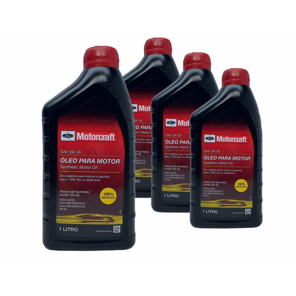 4 LITROS OLEO 5W30 SINTETICO FORD MOTORCRAFT API-SL WSS-M2C913-C / WSS-M2C913-D
