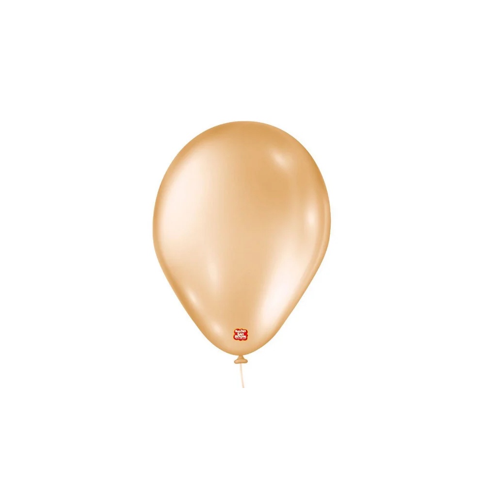 Balão de Festa Látex Perolado-Pêssego-25 Unidades 11"28cm