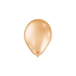 Balão de Festa Látex Perolado-Pêssego-25 Unidades 11"28cm